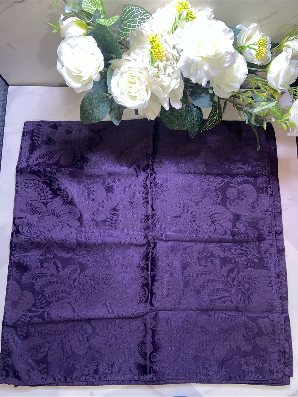 Lauren Ralph Lauren Napkin Set of Four Napkins Autumn Jacquard Amethyst Floral